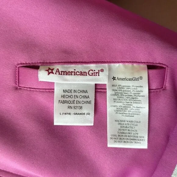 American Girl Truly Me Varsity Bomber Reversible Jacket